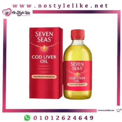SEVEN SEAS Omega-3 Fish Oil Plus COD LIVER OIL MAXIMUM STRENGTH Vitamin D Heart EPA – DHA e 150 ml الشراب الغني بزيت كبد الحوت