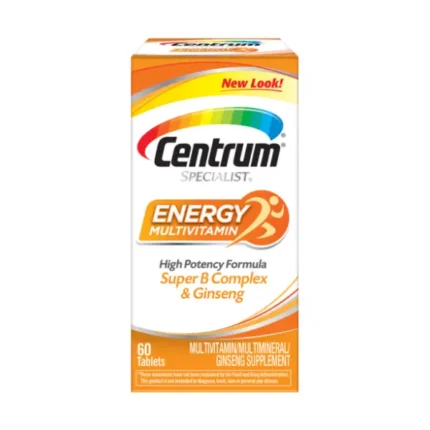 Centrum Specialist Energy 60 Tablets سنتروم سبيشياليست لتعزيز الطاقة