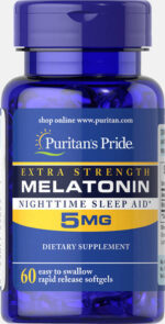 Melatonin 5 mg 60 cap لعلاج الأرق وأضطراب النوم