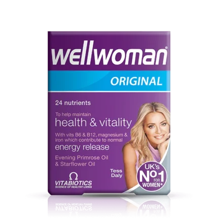 Vitabiotics Wellwoman Original 30 Tablets غني بالفيتامينات لصحة أفضل للمرأة