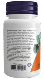 NOW® Zinc 50 mg 100 Tablets للحبيبات الزنك التعويضية وفوائدها