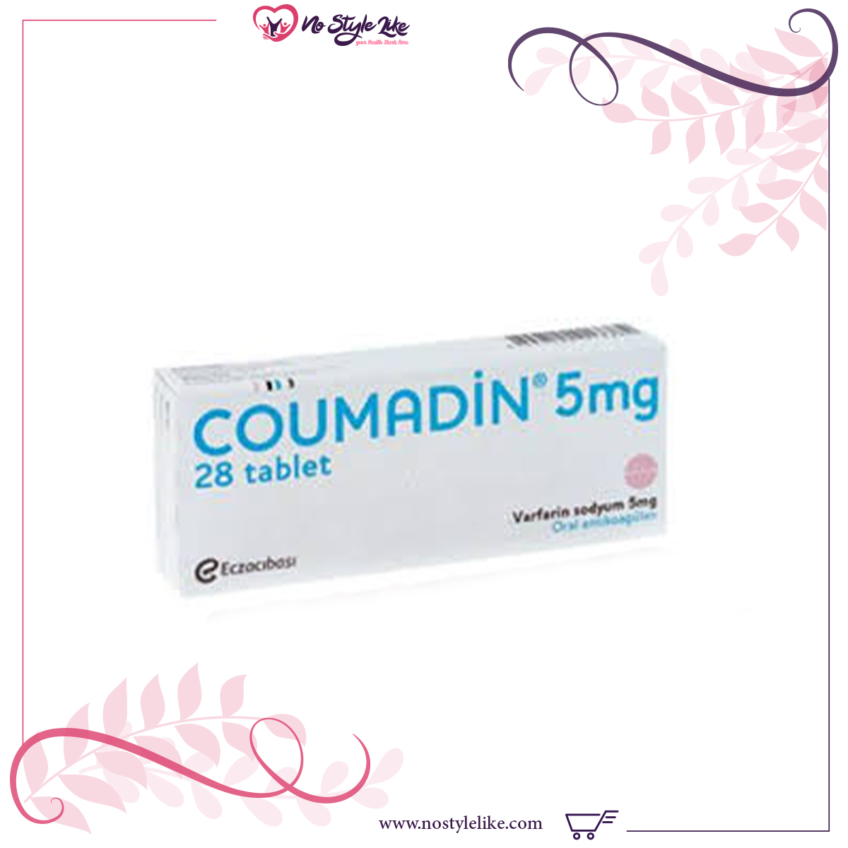 Coumadin 5mg 28 tab لمنع تجلط الدم والأوعية الدموية