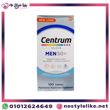 Centrum Silver MEN 50+ 100 Tablets لصحة الرجال غني بالفيتامينات