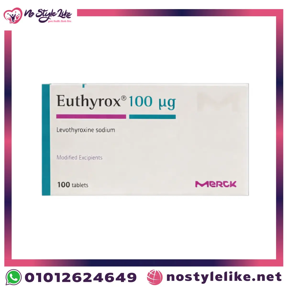 Euthyrox 100 mcg levothyroxine tablets for thyroid hormone replacement in hypothyroidism