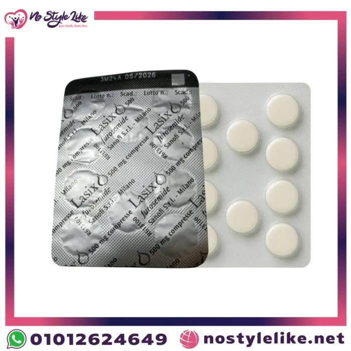 شريط أقراص Lasix لعلاج احتباس السوائل.