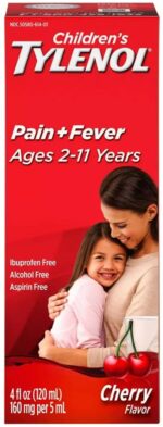 Tylenol Childrens 120ml تيلينول شراب الاطفال مسكن وخافض للحرارة