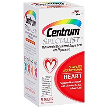 centrum specialist heart 60 tab لتعزيز صحة القلب والأمداد بالطاقة