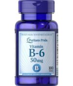 Vitamin B-6 50mg مكمل غذائي لتعويض نقص "فيتامين ب6" في الجسم الانسان