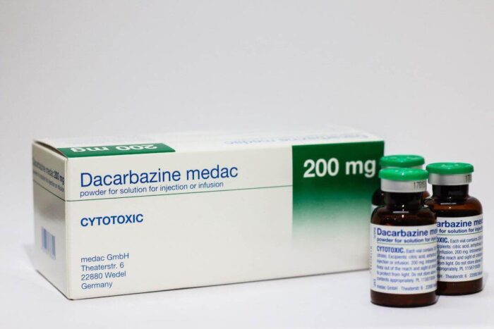 Dacarbazine لعلاج الأورام الخبيثة والحميدة والعمل على تدميرها وتوقف نموها