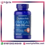 Puritan's Pride Omega-3 Fish Oil 1200mg Front Label Supplement