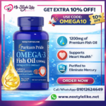 Puritan’s Pride Omega-3 Fish Oil 1200 mg 360 mg Active Omega-3 100 softgels