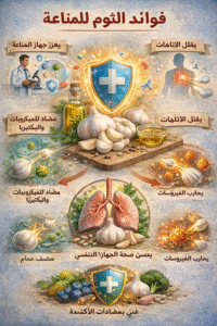 فوائد الثوم للمناعه