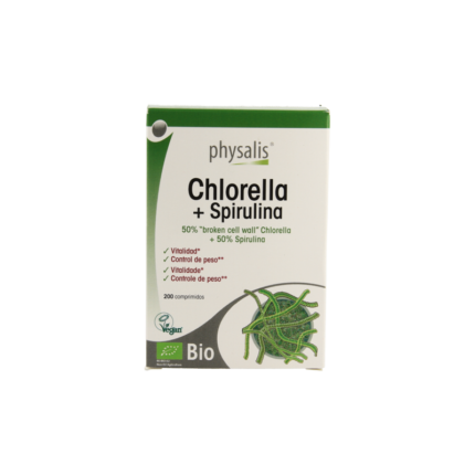 Physalis Chlorella + Spirulina Bio Comp 200 | الكلوريلا والسبيرولينا لدعم صحة القلب وخفض نسبة السكر في الدم