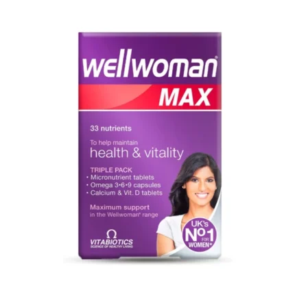 Vitabiotics Wellwoman Max 84 Capsules/Tablets | ويل وومان ماكس لدعم صحة السيدات