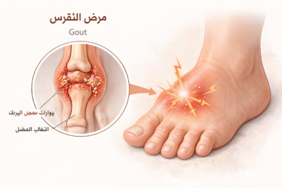 أعراض النقرس