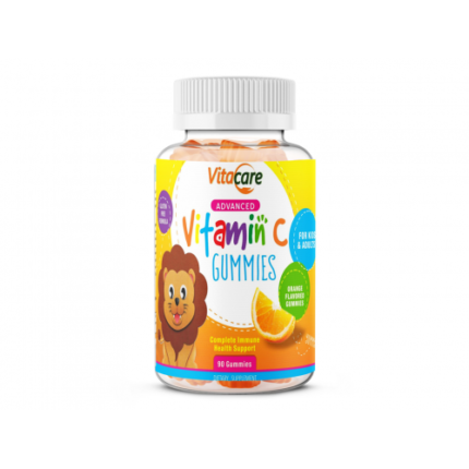 Vitacare advanced Vitamin C Gummies علكات فيتامين C للمضغ لتقوية مناعة طفلك