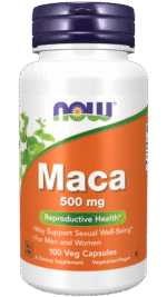 NOW Maca 500 mg Veg 100 Capsules أقوي منتج لتعزيز الرغبة الجنسية