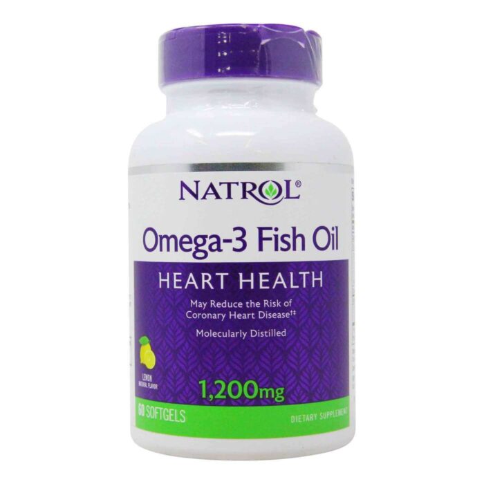 Natrol Omega-3 Fish Oil 1200 mg 60 Softgels