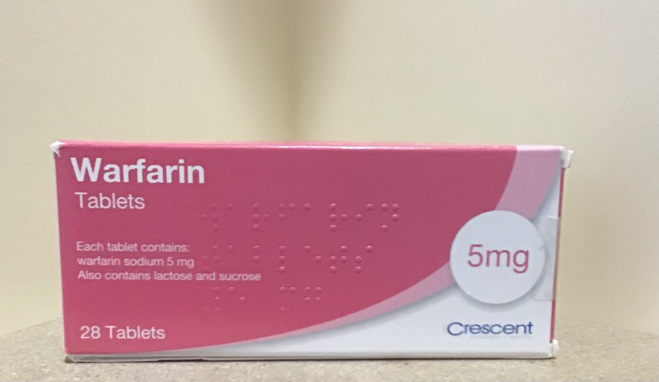 warfarin sodium 5 mg 28 tab لعلاج تجلطات الدم في الاوعية الدموية warfarin sodium 5 mg 28 tab لعلاج تجلطات الدم في الاوعية الدموية