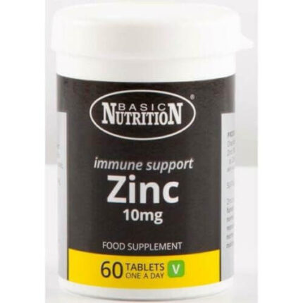 Basic Nutrition Immune Support Zinc 10mg 60 One A Day Tablets الزنك الحائط المناعي من فيروس كورونا
