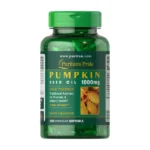 Puritan’s Pride Pumpkin Seeds Oil 1000 mg 100 Capsules زيت بذور اليقطين مثالي لنمو الشعر وصحة البروستاتا