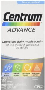 Centrum Advance Multivitamin 100 tab سنتروم متعدد الفيتامينات