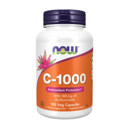 NOW® Vitamin C-1000 mg 100 Veg Capsules فايتمين سي ألف المضاد للاكسدة