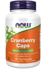 NOW Supplements, Cranberry Caps with Added Vitamin C, 100 Capsules