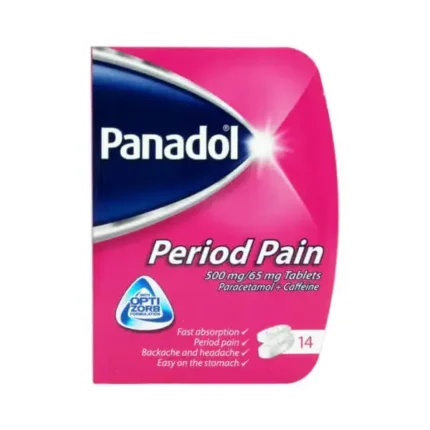 panadol period pain 500mg/65mg 14 Tablets لتقليل آلآلم الدورة الشهرية