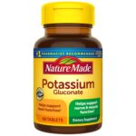 Nature Made Potassium Gluconate 100 Tablets لتنظيم توازن الماء داخل الجسم