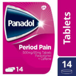 panadol period pain 500mg/65mg 14 Tablets لتقليل آلآلم الدورة الشهرية