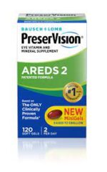 Bausch + Lomb PreserVision Areds 2 Patented Formula لدعم وتقوية وظائف العين
