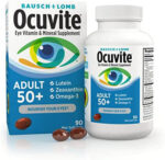 Bausch and Lomb Ocuvite Adult 50+ , 150 Softgels (MiniGels) لدعم صحة العين