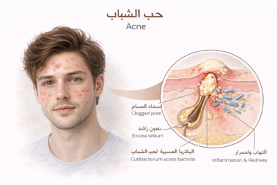 أسباب حب الشباب