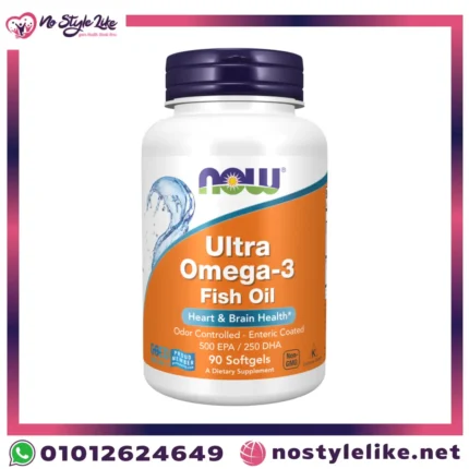 NOW Ultra Omega-3 عبوة 90 سوفتجيل لدعم القلب والمخ