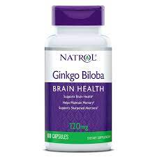 natrol ginkgo biloba 120mg Natrol Ginkgo Biloba 120mg 60 Capsules