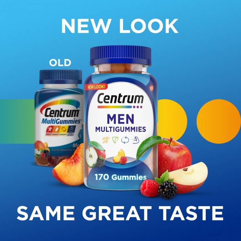 Centrum Men Multigummies 170 Gummies سنتروم متعدد الفيتامينات الجديد للرجال - 3