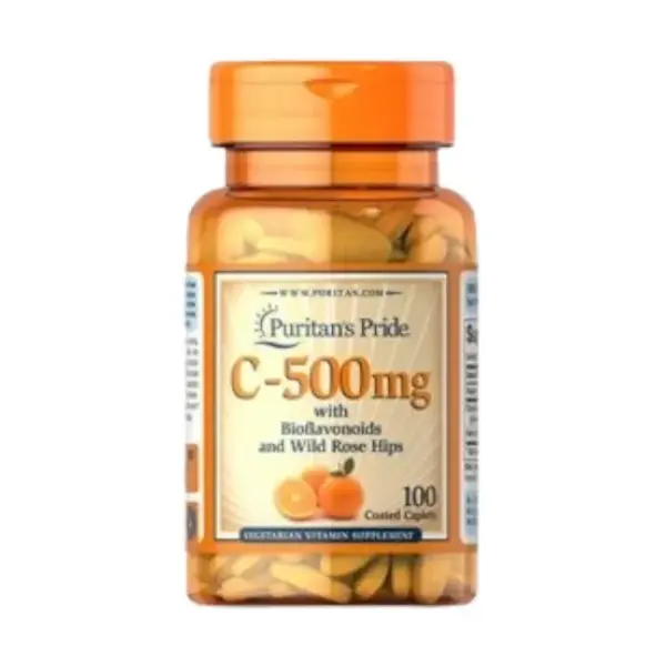 Puritan's Pride Vitamin C-500 mg 100 Tablets كبسولات فيتامين C لدعم المناعة و Puritan's Pride Vitamin C-500 mg 100 Tablets كبسولات فيتامين C لدعم المناعة و