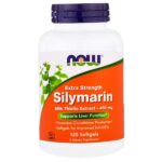 now silymarin 450mg 120softgels مكمل غذائي لدعم وظائف الكبد