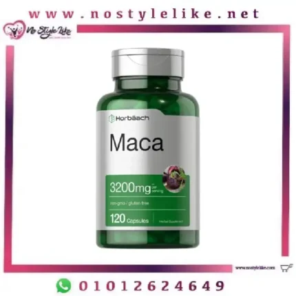 Horbäach Maca 3200 mg 120 Pills لدعم الصحة الجنسية للرجال والنساء