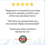 KAL Magnesium Malate 400 mg 90 Tablets لدعم وظيفة العضلات الصحية |