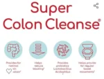 SUPER COLON CLEANSE 240 CAPSULES لتطهير القولون وتنظيم الهضم والتخلص من السموم