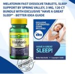SPRING VALLEY Melatonin 3 mg 120 Tablets كبسولات ميلاتونين لنوم هادئ عميق