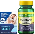 SPRING VALLEY Melatonin 3 mg 120 Tablets كبسولات ميلاتونين لنوم هادئ عميق