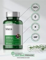 Horbäach Maca 3200 mg 120 Pills لدعم الصحة الجنسية للرجال والنساء