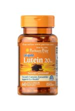 Puritan's Pride Lutigold Lutein 20 MG Naturally Contains Zeaxanthin 60 softgels لدعم النظر