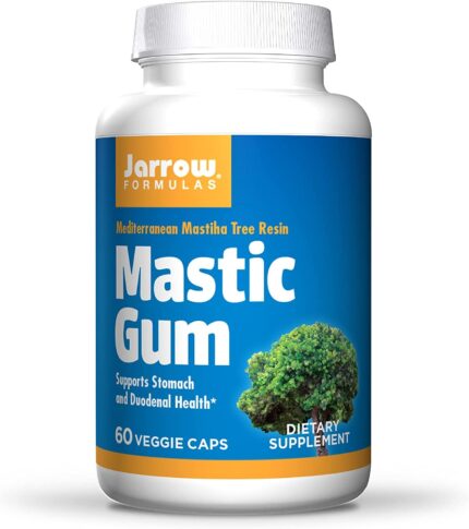 Jarrow Formulas Mastic Gum 1000 mg 60 Capsulas كبسولات المستكة تدعم صحة المعدة والإثنى عشر والفم