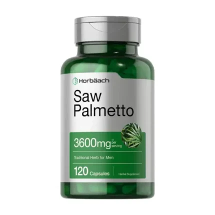 Horbäach Saw Palmetto for Men 3600 mg 120 Capsules لعلاج البروستاتا