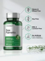 Horbäach Saw Palmetto for Men 3600 mg 120 Capsules لعلاج البروستاتا