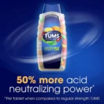 Tums Assorted Fruit Assortis Antacidِِِِ Extra 750 mg 100 ct أقراص فواكه متنوعة قابلة للمضغ مضادة للحموضة - الصورة 2